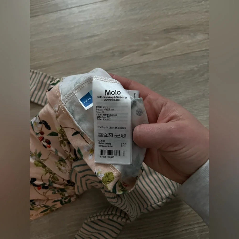 Molo Baby Carel Bramble Rose Long Sleeve Dress - Size 6m (68) - Picture 5 of 7